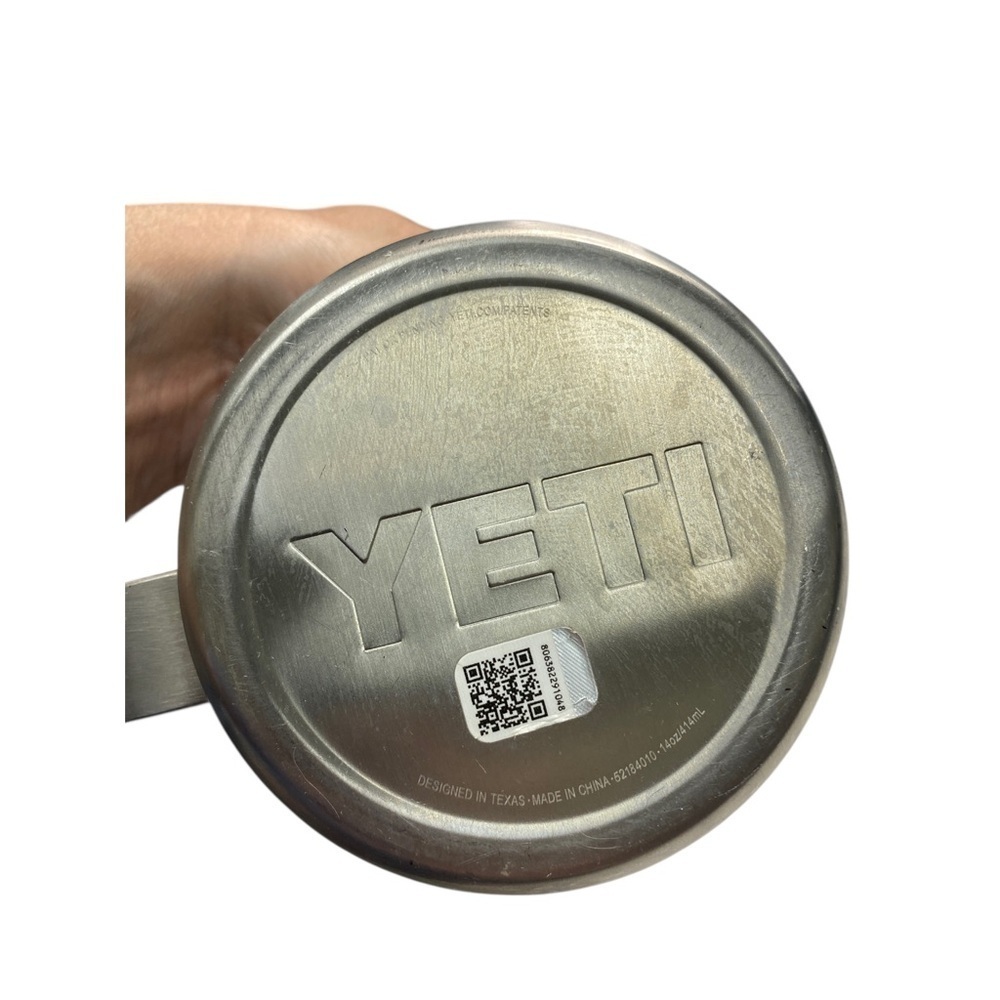 Yeti Silver Rambler Mug with Minimalist Design - Picture 6 of 8